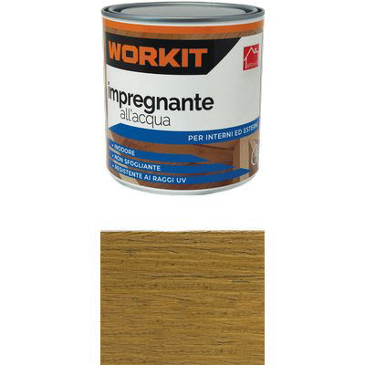 IMPREGNANTE ACQUA WORKIT - NOCE CHIARO ML 750- 6 pezzi