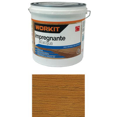 IMPREGNANTE ACQUA WORKIT - CASTAGNO LT 2,5- 2 pezzi