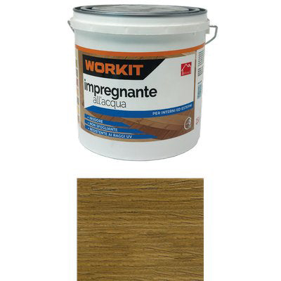 IMPREGNANTE ACQUA WORKIT - NOCE SCURO LT 2,5- 2 pezzi