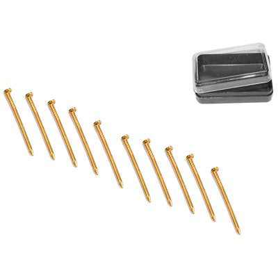 CHIODINO X GANCIO QUADRO AD X PRONTY - FERRO OTTONATO MM 1,4 H.MM 25 CF=PZ 100- 12 confezioni