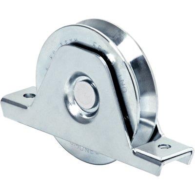 RUOTA CANCELLO A SALDARE GOLA V 335 COMUNELLO - ZINCATA SUPPORTO INTERNO + CUSCINETTO MM 100- 2 pezzi