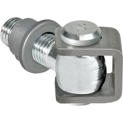 CARDINE A SALDARE CAVALLOTTO+BOCCOLA 120 COMUNELLO - ZINCATO REGOLABILE M18- 5 pezzi