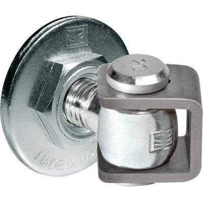 CARDINE A SALDARE CAVALLOTTO+PIASTRA 155 COMUNELLO - ZINCATO REGOLABILE M24- 2 pezzi