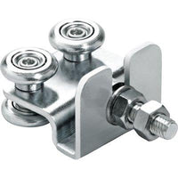 CARRELLO SCORREVOLE 40 COMUNELLO - ZINCATO 4 RUOTE D.MM 24- 2 pezzi