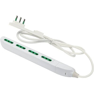 MULTIPRESA BIPASSO SLIM FME - BIANCO POSTI 4 2P+T 10/16A NÂ°XMMQ 3X1,0 MT 1,5- 1 pezzi