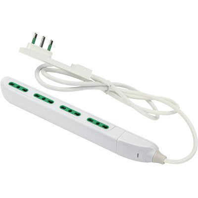 MULTIPRESA BIPASSO SLIM FME - BIANCO POSTI 4 2P+T 10/16A NÂ°XMMQ 3X1,0 MT 1,5- 1 pezzi