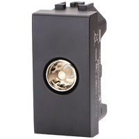 PRESA TV PASSANTE ABL - NERO MM 9,5- 8 pezzi