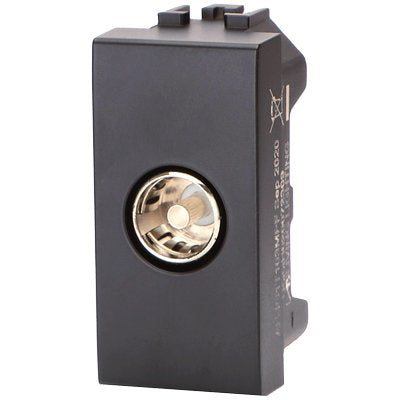 PRESA TV PASSANTE ABL - NERO MM 9,5- 8 pezzi