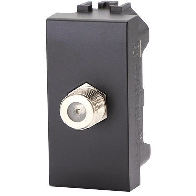 CONNETTORE F TV SAT DIRETTO ABL - NERO- 8 pezzi