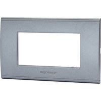 PLACCA COPRIFRUTTI ABL - GRIGIO SCURO POSTI 4 MM 140X85- 8 pezzi