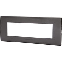 PLACCA COPRIFRUTTI ABL - NERO POSTI 7 MM 208X85- 8 pezzi