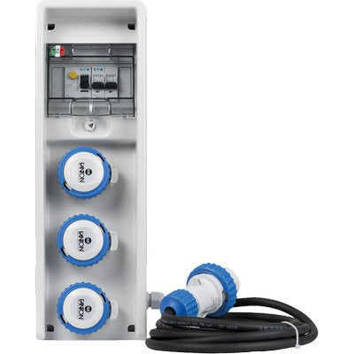 QUADRO DISTRIBUZIONE BLU KEY BOX 1 FME - PRESE CEE BLU X3 MM 150X450 H.MM 137- 1 pezzi