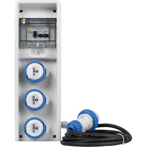 QUADRO DISTRIBUZIONE BLU KEY BOX 1 FME - PRESE CEE BLU X3 MM 150X450 H.MM 137- 1 pezzi