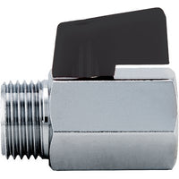 VALVOLA MINI A SFERA X SCALDACQUA 126 ITAP - OTTONE CROMATO 1/2MF- 5 pezzi