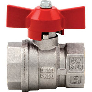 VALVOLA SFERA NORMALE FF FARFALLA VIENNA 118 ITAP - OTTONE NICHELATO 3/4F- 4 pezzi