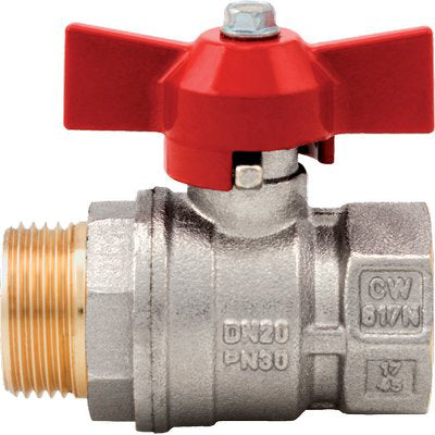 VALVOLA SFERA NORMALE MF FARFALLA VIENNA 119 ITAP - OTTONE NICHELATO 1MF- 6 pezzi