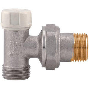 DETENTORE ANGOLARE X RADIATORE 397S ITAP - OTTONE NICHELATO 3/8M- 2 pezzi