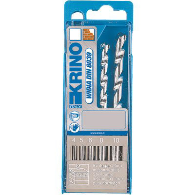 PUNTA TRAPANO WIDIA STANDARD 03001 ASTUCCIO KRINO - MM 4,0/10,0 CF=PZ 5- 1 confezioni