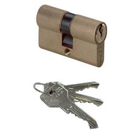 CILINDRO SAGOMATO 0G300 HAND CISA - OTTONE CHIAVI 3 CAMMA DIN MM 100 40+60- 1 pezzi