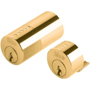 COPPIA CILINDRI ESTERNI 854507  ISEO - OTTONE CHIAVI 3 X SERIE 52N- 1 pezzi