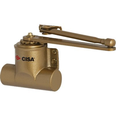 CHIUDIPORTA A MOLLA 601 CISA - VERN ORO BRACCIO STANDARD  FORZA 1- 1 pezzi