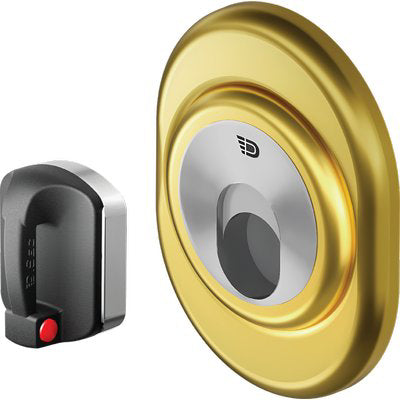 DEFENDER MAGNETICO MRM500F REGOLABILE HAND DISEC - INOX OTTONE LUCIDO F.S. I.MM 38 D.MM 50 H.MM 13-20- 1 pezzi