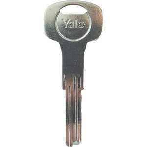 CHIAVE PUNZONATA YALE SERIE Y1500 ORIGINALE - OTTONE NICHELATO- 5 pezzi