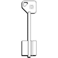 CHIAVE DOPPIA MAPPA POTENT 5PT20 SILCA - OTTONE NICHELATO- 5 pezzi