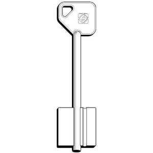 CHIAVE DOPPIA MAPPA POTENT 5PT20 SILCA - OTTONE NICHELATO- 5 pezzi