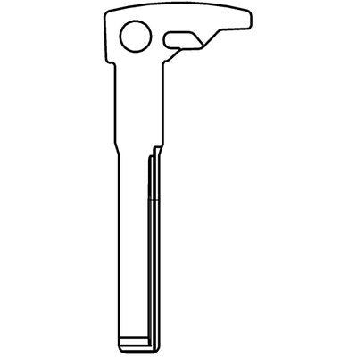 CHIAVE FLIP AUTO MERCEDES HU106T SILCA - ACCIAIO NICHELATO- 1 pezzi