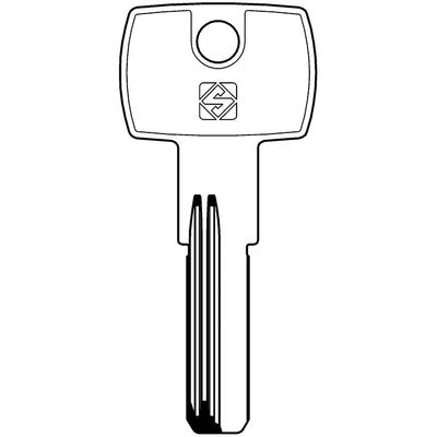 CHIAVE PUNZONATA THIRARD THR3R SILCA - OTTONE NICHELATO- 10 pezzi