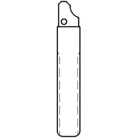 CHIAVE FLIP AUTO CITROEN HU107T SILCA - OTTONE NICHELATO- 1 pezzi