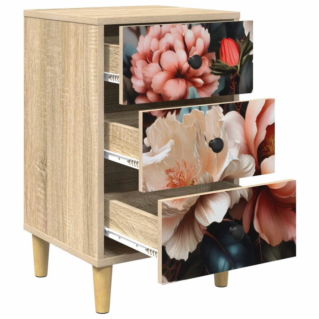 Armadio da Notte BORNE 2 pz Rovere Sonoma 36 x 33 x 60 cm 8007284
