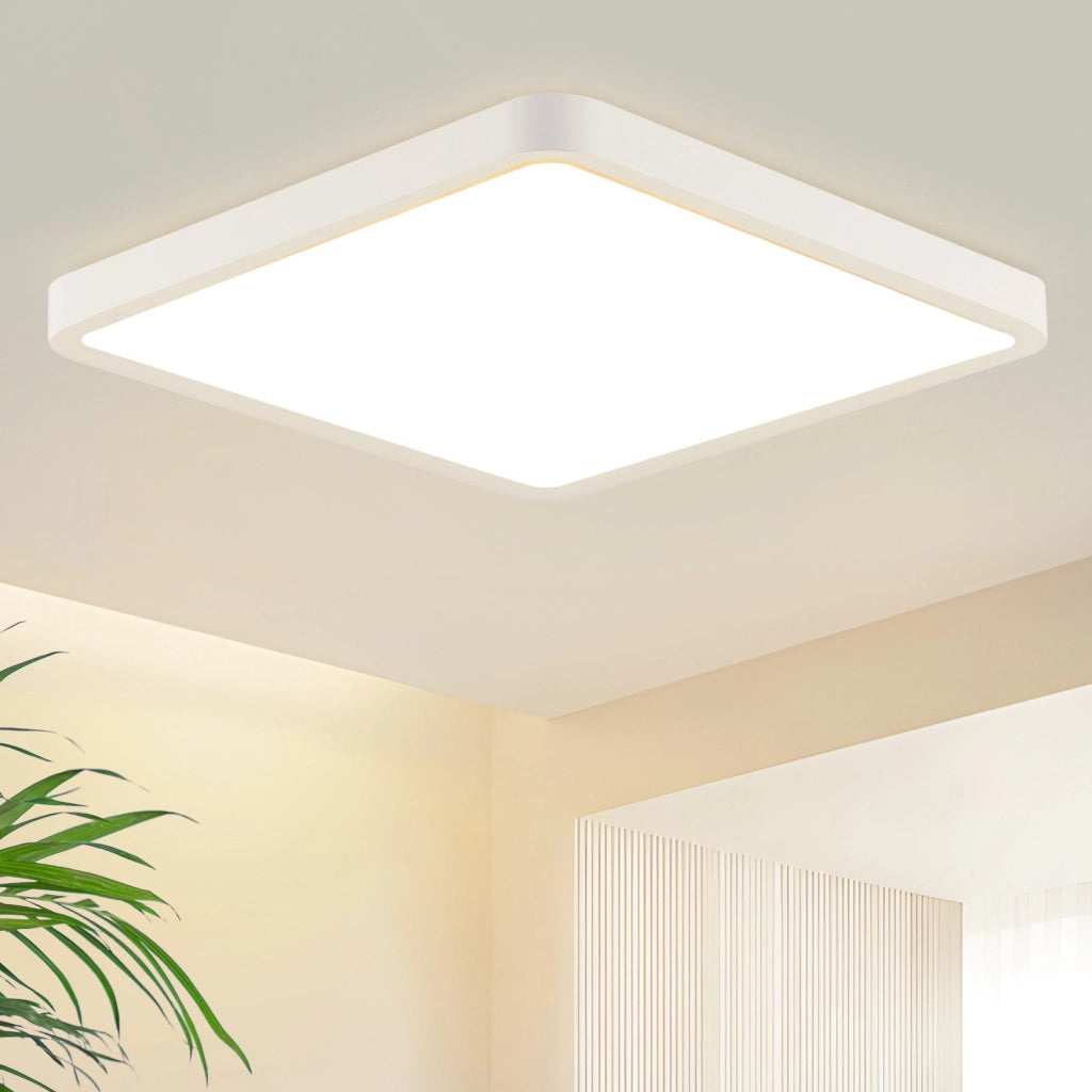 ZMH Lampada da soffitto plafoniera LED bianca 23 cm 18W 3000K per soggiorno camera letto corridoio