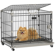 Cage per Cani ¨C Zephmum ¨C Nero, 60.5x45.5x54.5 cm