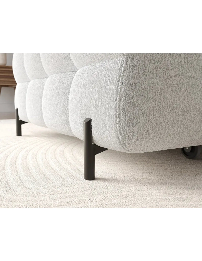Divano angolare sinistro convertibile Grigio scuro allure contemporanea 285x99x181cm FILTRO