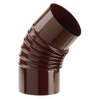 GOMITO SMALTATO PER STUFE ÃE¸ 15 - 45Â° colore marrone  - EUROPROFIL