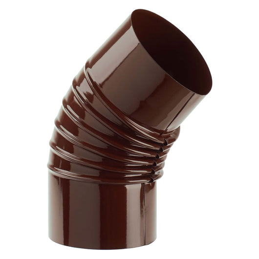 GOMITO SMALTATO PER STUFE ÃE¸ 15 - 45Â° colore marrone  - EUROPROFIL