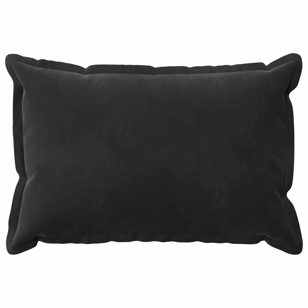 Federa 6 pcs HOUTEN Nero 40 x 60 cm Velluto 917459