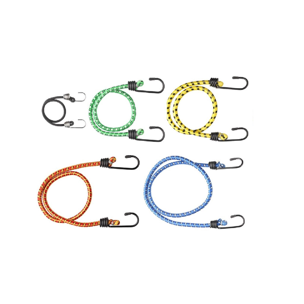 Cavo elastico assortito Ã˜ 8 da 250 a 750 mm. con ganci 10 pz.