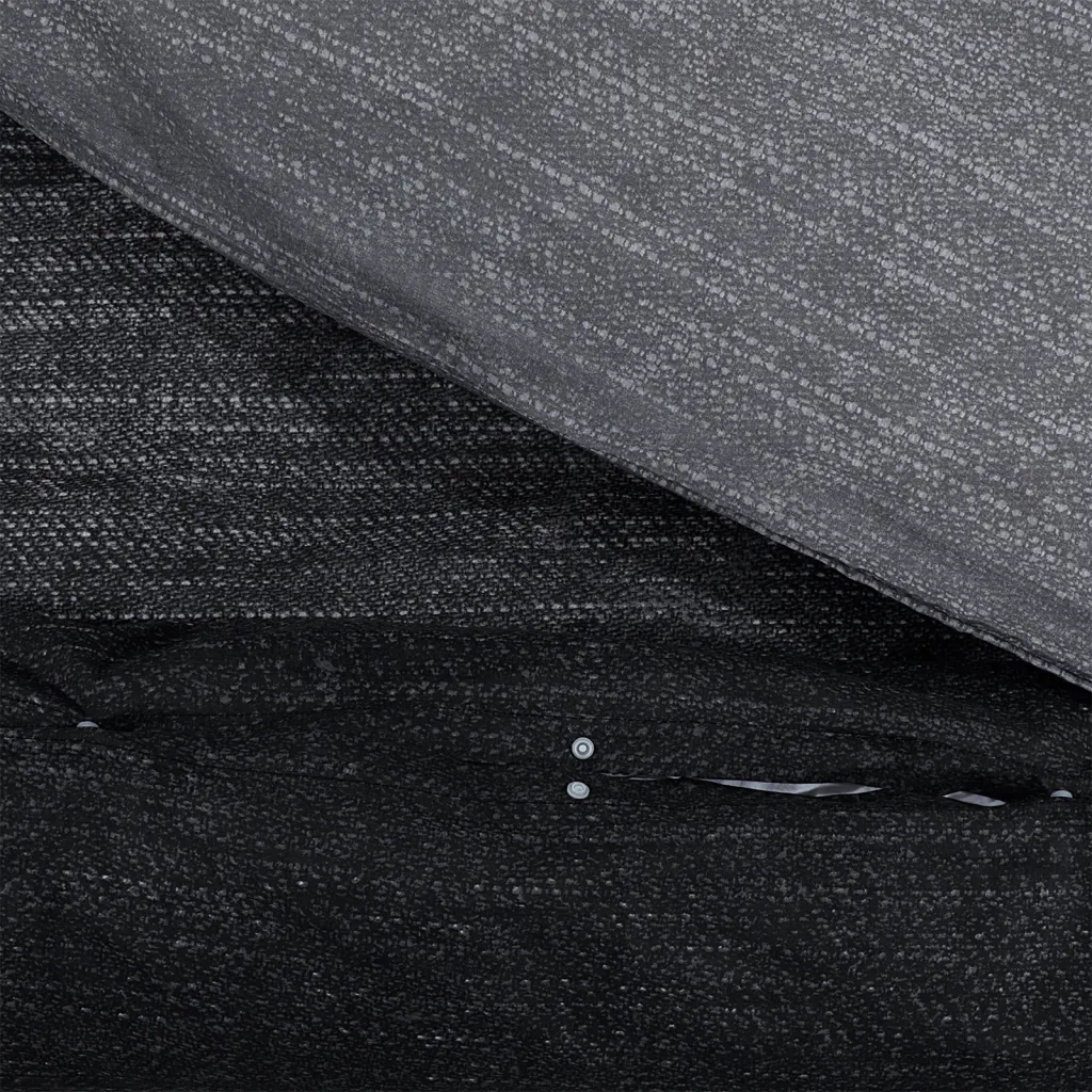 Set Copripiumino Grigio Scuro 225x220 cm in Cotone 136490