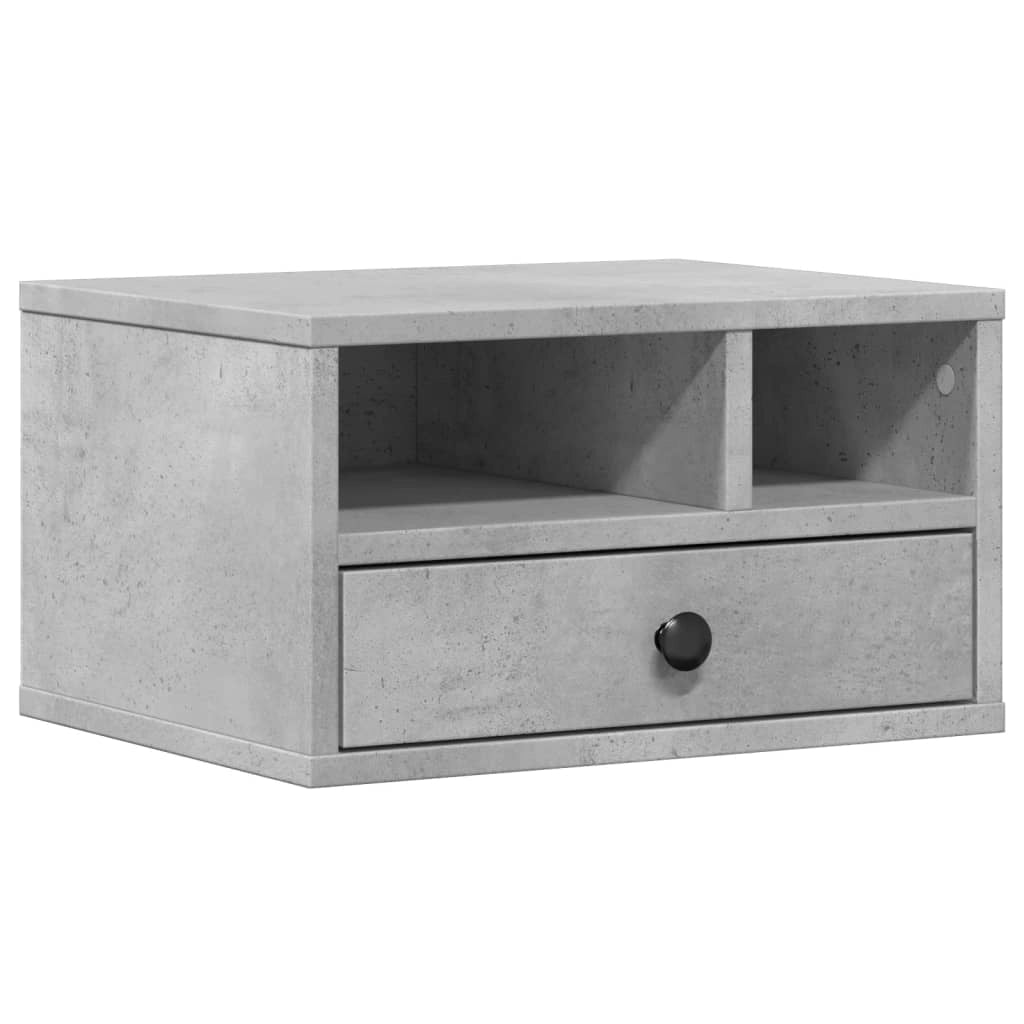 Supporto per stampante tavolo mobile per ufficio 40 x 32 x 22,5 cm legno ingegnerizzato grigio 02_0044731