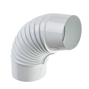 CURVA PORCELLANATA PIEGHETTATA 90 D 12CM BIANCO CLASSIC- 1,0 pz