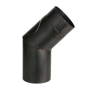 CURVA PORCELLANATA 45 C/ISPEZ  D 15CM NERO OPACO TOP- 1,0 pz