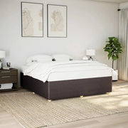 Giroletto senza Materasso Marrone Scuro 180x200 cm Tessuto 3284959