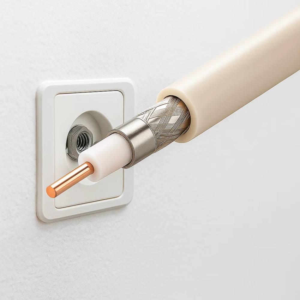 Messi & paoloni cavo coassiale 75Ω Ø6,5mm classe b mdn650ar100 bobina da 100 mt