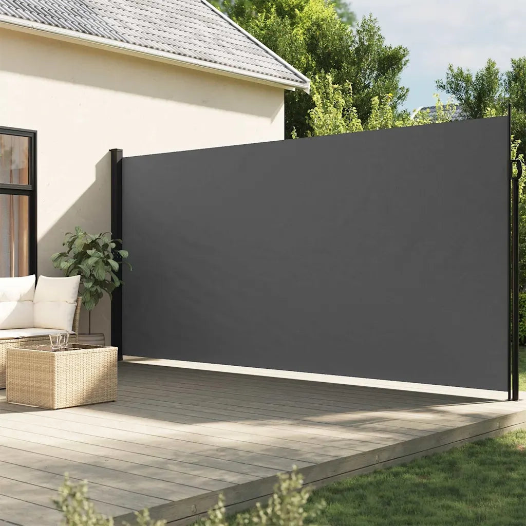 Tenda da Sole Laterale Retrattile-Tenda parasole per balcone per giardino Antracite 200x500 cm