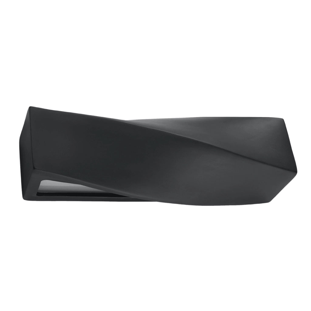 Applique DELTIO nera ceramica/vetro E27 Pure Lume IP20