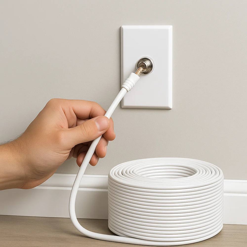 Messi & paoloni p500-sc100 cavo coassiale Ø5 mm rame puro 100 metri tv hd