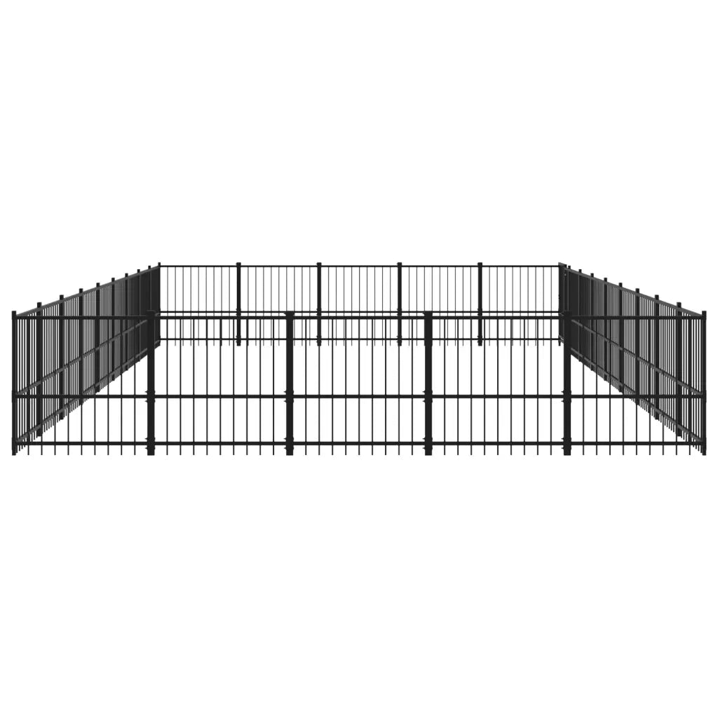 Gabbia per Cani da Esterno in Acciaio 42,34 m² 3124639